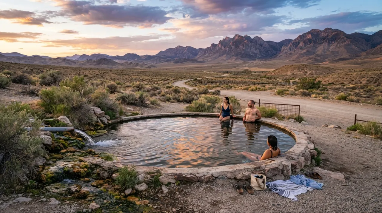 Fish Lake Valley Hot Well hot spring image
