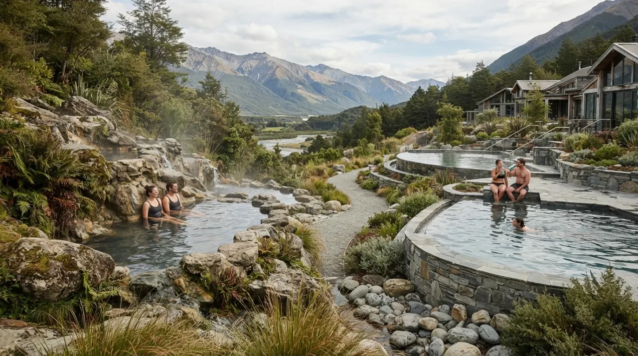 Natural vs Resort Hot Springs hot spring image